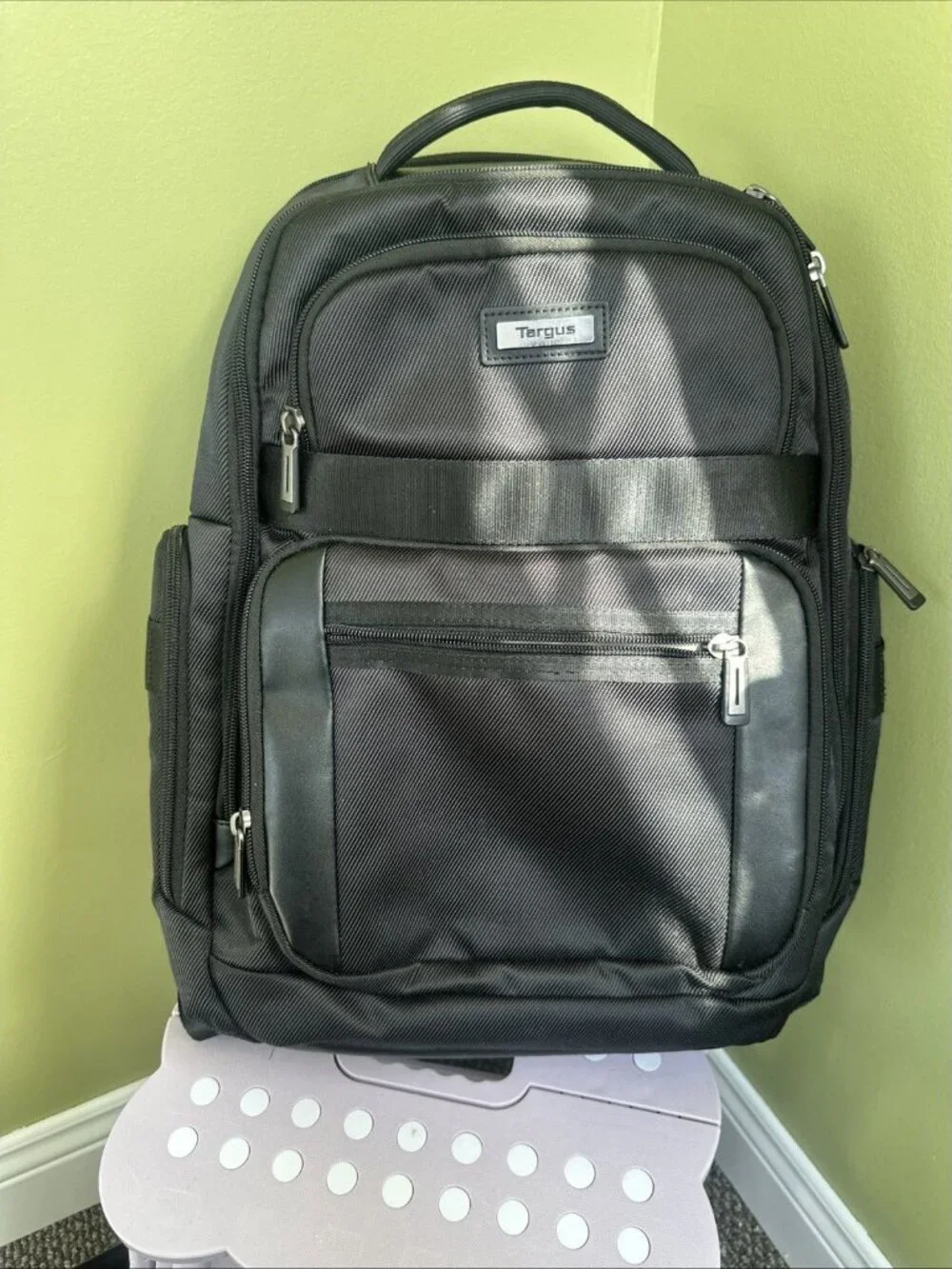 Targus Black Laptop Backpack Travel Work School Multi Compartment Bag